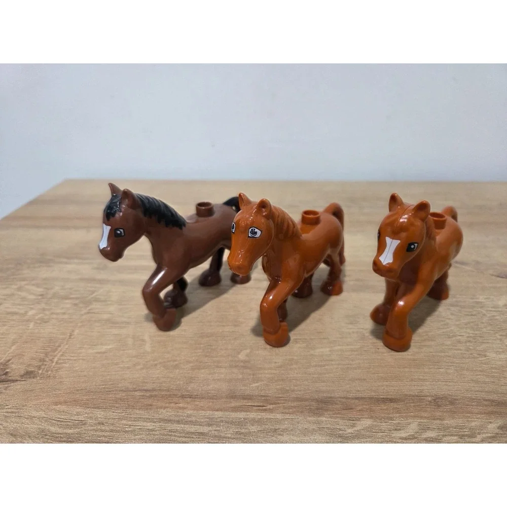 Lego Duplo Set Lot Farm Animal Figures Horse Dog Family Chicken Rabbit Goat Cat